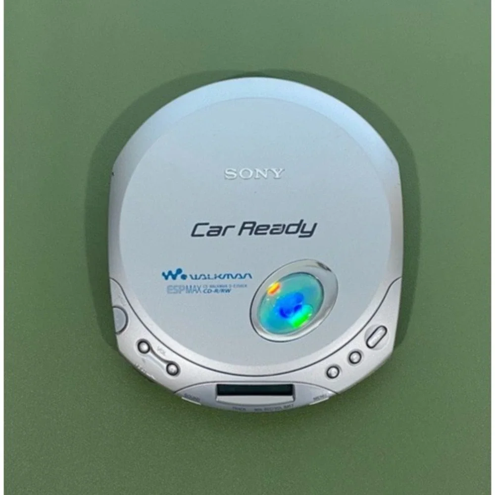 Sony CD Walkman Car Ready D-E356CK Silver Tested and Working